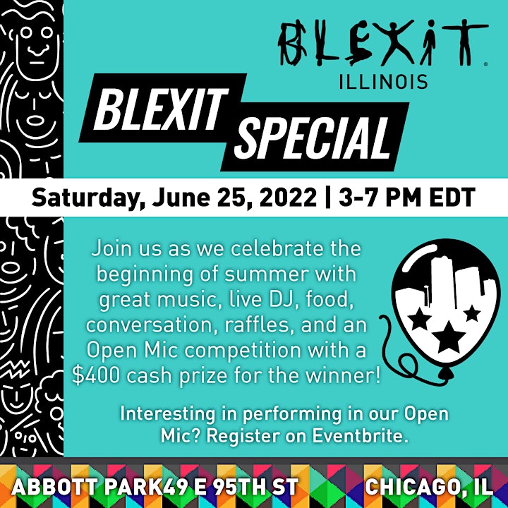BLEXIT Block Party with Open Mic image