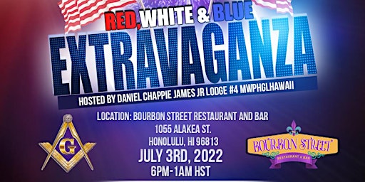 Daniel “Chappie” James Jr Lodge #4 Red, White &Blue Extravaganza Fundraiser