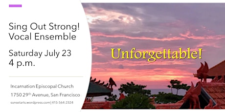 Sing Out Strong! presents 'Unforgettable' tickets