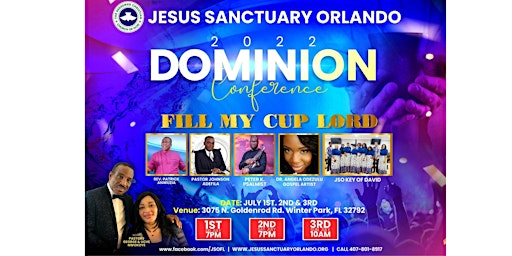 Dominion Conference - Theme: FILL MY CUP, LORD
