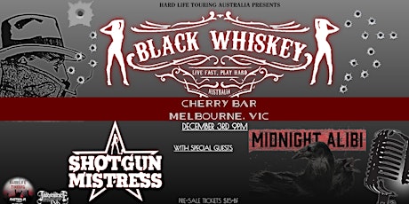 Black Whiskey live at Cherry Bar Saturday December 3rd tickets