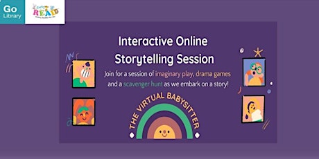 Interactive Online Storytelling Session : Jomo the Triceratops | Early READ bilhetes