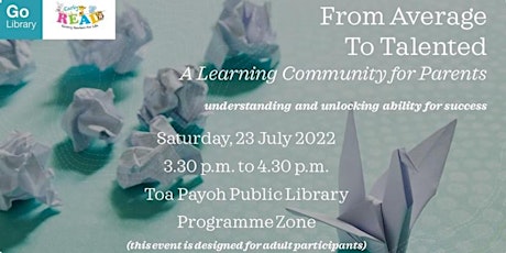From Average to Talented: A Learning Community for Parents  Session 2 tickets