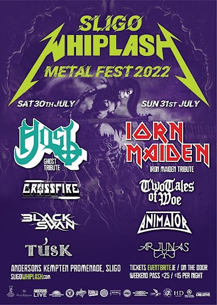 Sligo Whiplash 2022 Metalfest Weekend 2-Night Ticket image