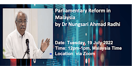 Parliamentary Reform in Malaysia by Dr Nungsari Ahmad Radhi tickets