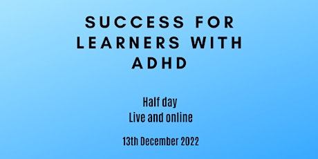 Success for learners with ADHD