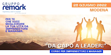 Corso di Leadership - Da Capo a Leader - Modena tickets