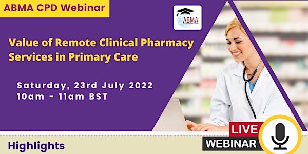 Value of Remote Clinical Pharmacy Services in Primary Care