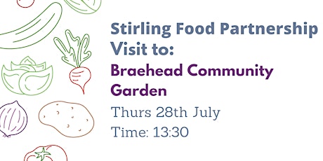 Stirling Food Partnership Visit to Braehead Community Gardens