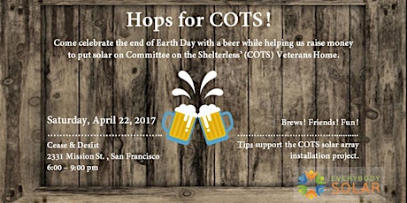 Hops for COTS Earth Day Solar Fundraiser primary image