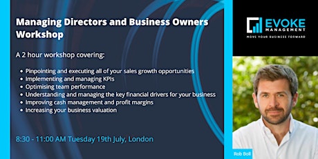 Managing Directors and Business Owners Workshop tickets