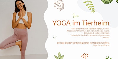 Yoga im Tierheim Mentlberg mit Fabiana
