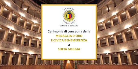Consegna della medaglia d'oro e Civica Benemerenza a Sofia Goggia