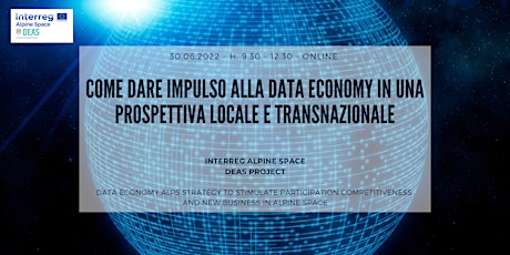 Dare impulso alla Data Economy in una prospettiva locale e transnazionale biglietti