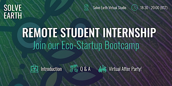 Remote Student Internship: Join our Eco-Startup Bootcamp