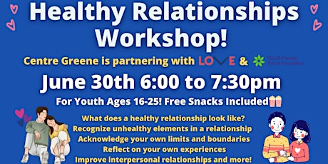 Healthy Relationships Workshop tickets
