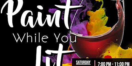 Paint While You Lit: Puff Paint  n' Sip | @thegardenstatepopup tickets