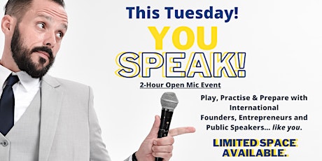 Test, Test 1-2-3: Live Open Mic for Virtual Event Speakers tickets