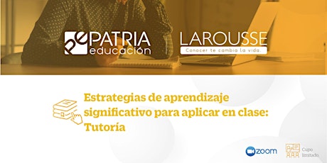 Imagen principal de Estrategias de aprendizaje significativo para aplicar en clase de…Tutoría