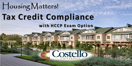 Tax Credit Compliance Housing Matters! with optional HCCP Exam primary image