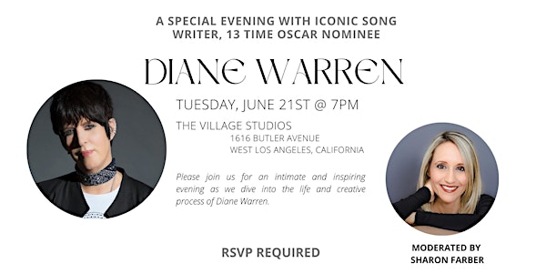 AWFC Presents: An Evening with Diane Warren