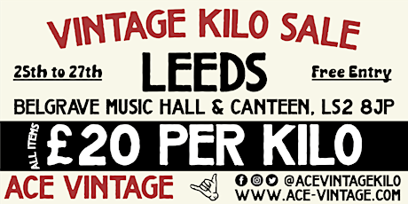 Leeds Vintage Kilo Sale tickets