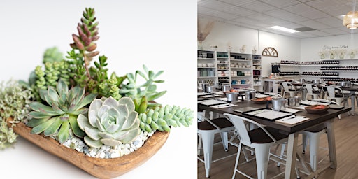 Candle & Succulent Garden making class with Buds Plant Boutique