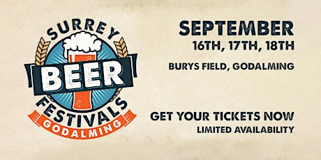 Surrey Beer Festival - Godalming - 16th, 17th & 18th tickets