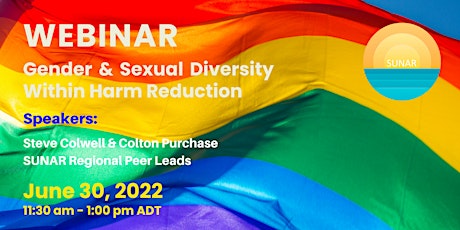 Gender and Sexual Diversity Within  Harm Reduction tickets