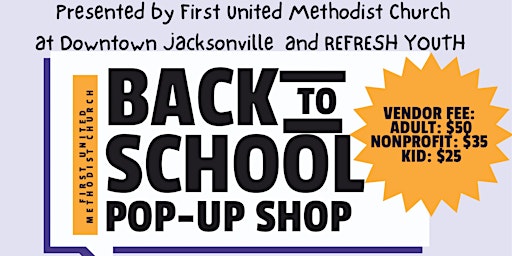 Back to School Pop-Up Shop