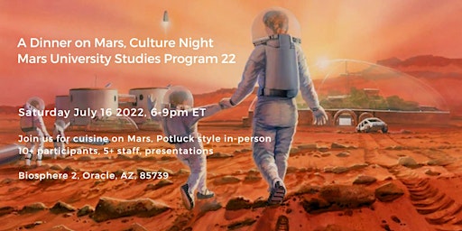A Dinner on Mars, Culture Night | Mars University MSP22