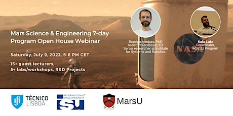 7 day Mars Science & Engineering Program in Lisboa, Open House tickets