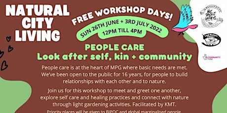3rd July - People Care - Free Workshop Day! @ May Project Gardens tickets