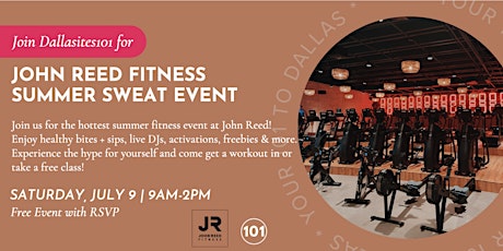 JOHN REED Summer Sweat Fitness Event tickets