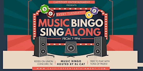Tuesday Music Bingo at Redds on Union