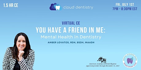 Image principale de Cloud Dentistry and Amber Lovatos - Virtual Florida CE!