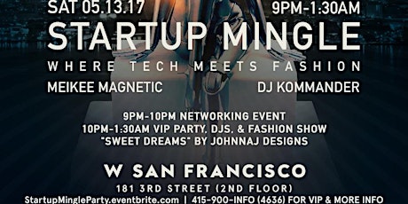 STARTUP MINGLE PARTY & FASHION SHOW primary image