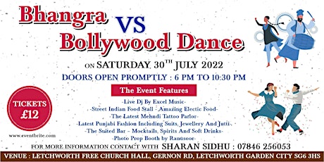 Bhangra vs Bollywood Dance tickets