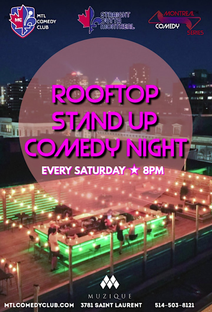 The Rooftop  - Outdoor Stand Up Comedy Show in English image