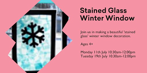 Stained Glass Winter Window @ Burnie Library - July School Holiday Activity
