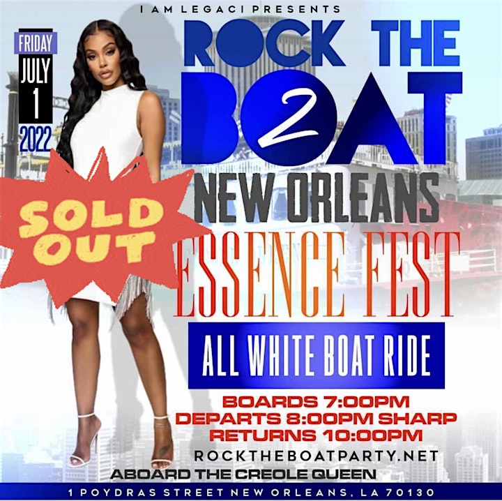 ROCK THE BOAT PT. 2 ALL WHITE BOAT RIDE PARTY | ESSENCE MUSIC FESTIVAL 2022 image