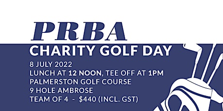 PRBA Golf Day tickets