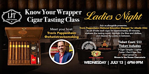 Ladies Night "Know Your Wrapper" Cigar Tasting Class