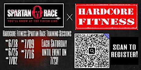 FREE Spartan Race Training w/ Hardcore Fitness HB Weekly Till July 23rd! tickets