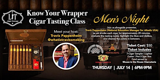 Men's Night "Know Your Wrapper" Cigar Tasting Class