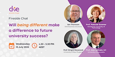 DVE: Will being different make a difference to future university success? Tickets