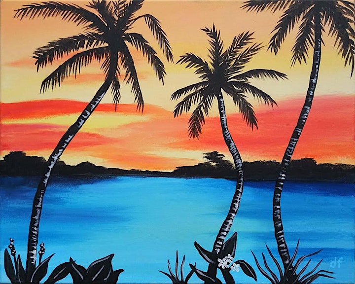 Sip and Paint - "Island Sunset"  Quartyard image