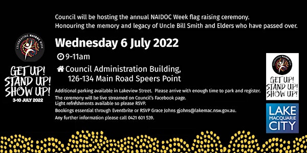 Lake Macquarie City Council annual NAIDOC Week flag raising ceremony