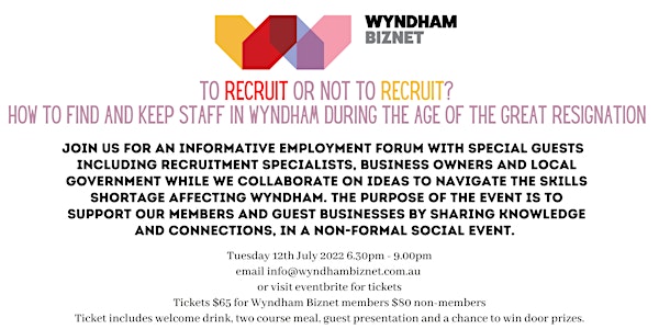 To Recruit or not to Recruit? Wyndham Employment Forum
