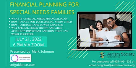 Financial Planning For Special Needs Families tickets